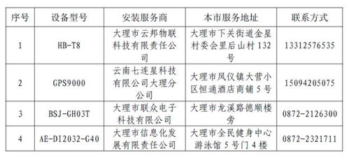 大理市交通运输局关于发布第一批小微型租赁客车车载终端设备型号及设备安装服务商名单的公告